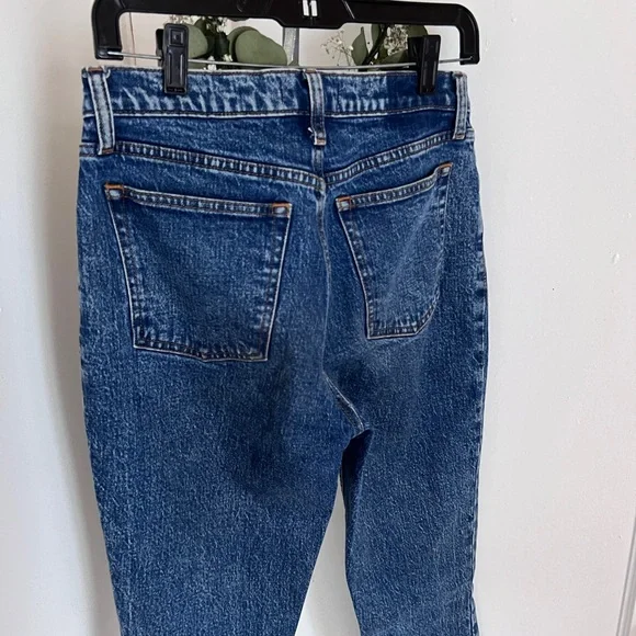 Abercrombie & Fitch The Skinny High Rise Jeans Blue Denim Ankle Size 28 - Picture 6 of 7